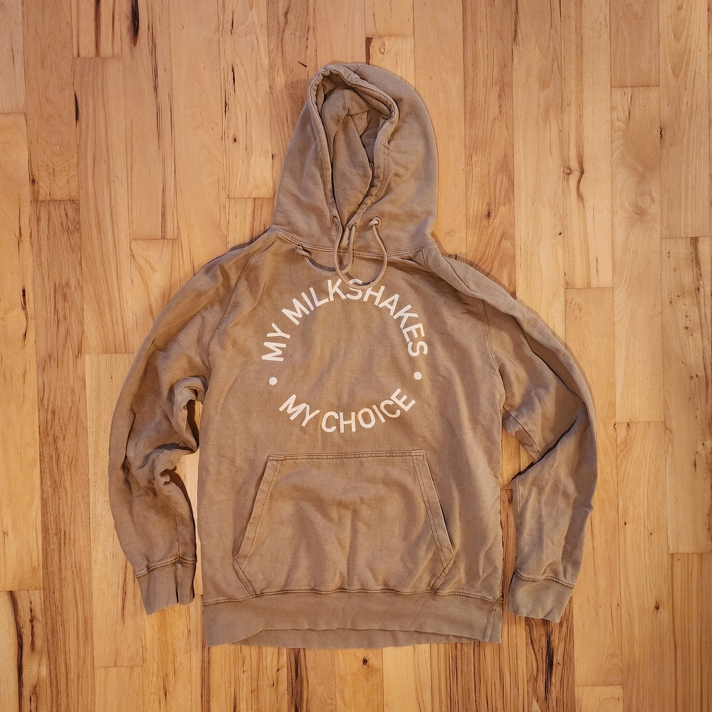 The Little Milk Bar My Milkshakes My Choice Tan Hoodie And Sweatpants Set